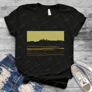 Cityscape 94 - Vintage Mens Shirt Tshirt For Women Classic Handmade Shirt Retro Graphic Tee