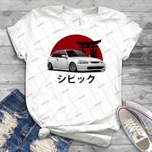 Civic Ek - White - 29 - Gift Idea Shirt For Men Tee For Women Classic Retro Vintage Graphic T-Shirt
