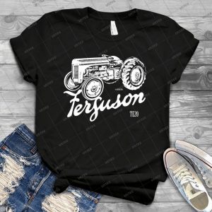 Classic Ferguson Te20 Script And Illustration 84 - Vintage Mens Shirt Tshirt For Women Classic Handmade Shirt Retro Graphic Tee