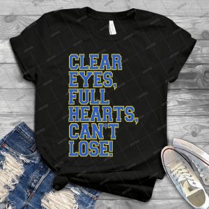 Clear Eyes Full Hearts Can T Lose - Vintage Mens Shirt Tshirt For Women Classic Handmade Shirt Retro Graphic Tee