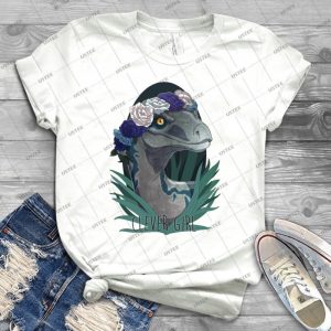 Clever Girl - Blue 58 - Vintage Men's Shirt Tshirt For Women Classic Handmade Shirt Retro Graphic Tee