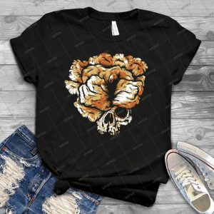 Clicker Skull-The Last Of Us - Vintage Mens Shirt Tshirt For Women Classic Handmade Shirt Retro Graphic Tee