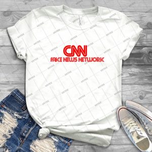 Cnn Fake News - Gift Idea Shirt For Men Tee For Women Classic Retro Vintage Graphic T-Shirt