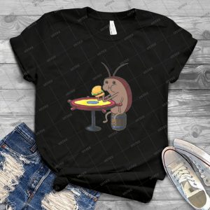 Cockroach Eating Krabby Patty - Vintage Mens Shirt Tshirt For Women Classic Handmade Shirt Retro Graphic Tee