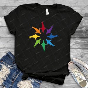 Color- Sea Lion Rainbow Pinwheel - Best Unisex Trending Handmade T-shirt Gift Idea For Men T-shirt For Woman