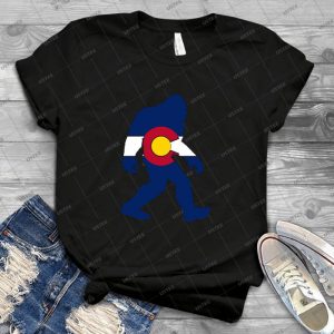 Colorado Flag Big Foot Yeti 21 - Best Unisex Trending Handmade T-shirt Gift Idea For Men T-shirt For Woman