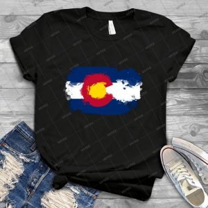 Colorado Flag Grunge 66 - Best Unisex Trending Handmade T-shirt Gift Idea For Men T-shirt For Woman