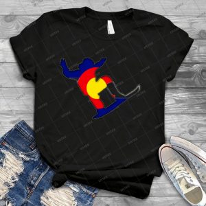 Colorado Flag Snowboarder 50 - Best Unisex Trending Handmade T-shirt Gift Idea For Men T-shirt For Woman