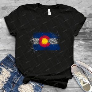 Colorado Flag Splatter 13 - Best Unisex Trending Handmade T-shirt Gift Idea For Men T-shirt For Woman