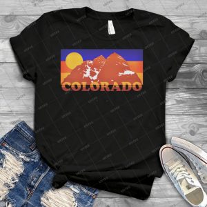 Colorado Mountains Retro 70s 55 - Best Unisex Trending Handmade T-shirt Gift Idea For Men T-shirt For Woman