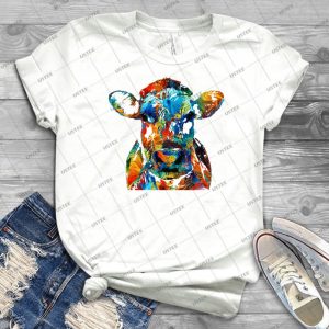 Colorful Cow Art-Mootown-By Sharon Cummings - Gift Idea Shirt For Men Tee For Women Classic Retro Vintage Graphic T-Shirt
