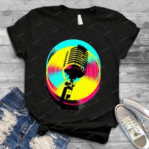 Colors And Records V-Ii - Vintage Mens Shirt Tshirt For Women Classic Handmade Shirt Retro Graphic Tee