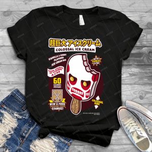 Colossal Ice Cream 12 - Vintage Mens Shirt Tshirt For Women Classic Handmade Shirt Retro Graphic Tee
