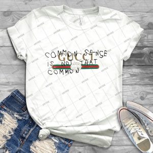 Common Sense - Vintage Men's Shirt Tshirt For Women Classic Handmade Shirt Retro Graphic Tee