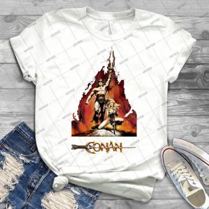 Conan The Barbarian - Vintage Men's Shirt Tshirt For Women Classic Handmade Shirt Retro Graphic Tee