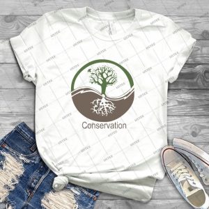Conservation Tree Symbol Brown Green - Best Unisex Trending Handmade T-shirt Gift Idea For Men T-shirt For Woman