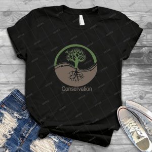 Conservation Tree Symbol Brown Green 2 - Gift Idea Shirt For Men Tee For Women Classic Retro Vintage Graphic T-Shirt