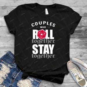 Couples Who Roll Together Stay Together D20 - Vintage Mens Shirt Tshirt For Women Classic Handmade Shirt Retro Graphic Tee
