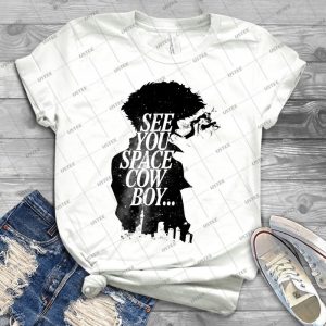 Cowboy Bebop - Spike Spiegel 23 - Vintage Men's Shirt Tshirt For Women Classic Handmade Shirt Retro Graphic Tee