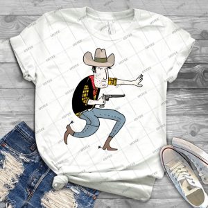 Cowboy T Shirt 50 - Vintage Men's Shirt Tshirt For Women Classic Handmade Shirt Retro Graphic Tee