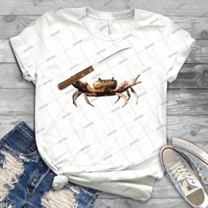 Crab Knife-One-Print - Best Unisex Trending Handmade T-shirt Gift Idea For Men T-shirt For Woman