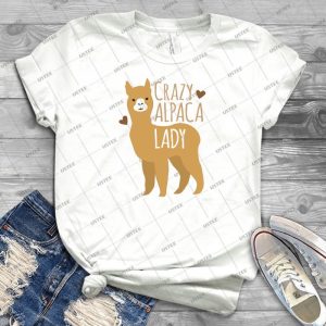 Crazy Alpaca Lady - Gift Idea Shirt For Men Tee For Women Classic Retro Vintage Graphic T-Shirt