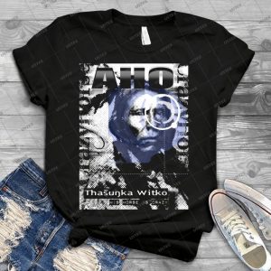 Crazy Horse 22 - Vintage Mens Shirt Tshirt For Women Classic Handmade Shirt Retro Graphic Tee