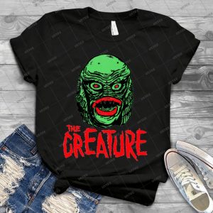 Creature From The Black Lagoon 2 - Vintage Mens Shirt Tshirt For Women Classic Handmade Shirt Retro Graphic Tee