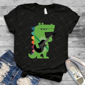Croco Rock 46 - Vintage Mens Shirt Tshirt For Women Classic Handmade Shirt Retro Graphic Tee