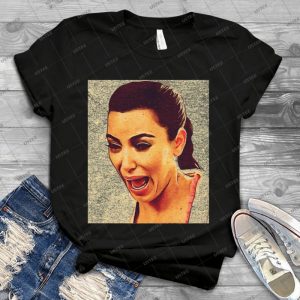 Crying Kim - Vintage Mens Shirt Tshirt For Women Classic Handmade Shirt Retro Graphic Tee
