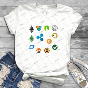 Crypto-Band 1 - Btc Ltc Eth Etc Dash Dog Vtc Xem Nem Xrp Zec Neo - 32 - Trending Shirt For Women Vintage Retro Tee For Men Kid's T-Shirt Handmade Shirt