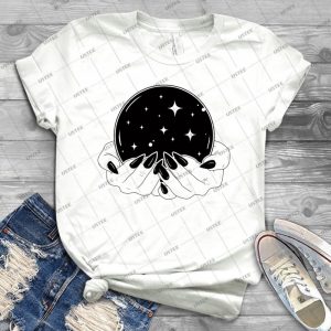 Crystal Ball 82 - Vintage Men's Shirt Tshirt For Women Classic Handmade Shirt Retro Graphic Tee