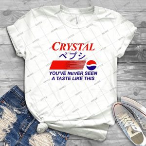 Crystal Pepsi Logo Japanese - Gift Idea Shirt For Men Tee For Women Classic Retro Vintage Graphic T-Shirt