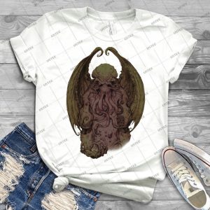 Cthulhu-God Of Cosmic Horror - Gift Idea Shirt For Men Tee For Women Classic Retro Vintage Graphic T-Shirt