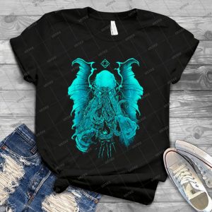 Cthulhu T Shirt 12 - Vintage Mens Shirt Tshirt For Women Classic Handmade Shirt Retro Graphic Tee
