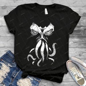 Cthulhu Wakes 65 - Vintage Mens Shirt Tshirt For Women Classic Handmade Shirt Retro Graphic Tee