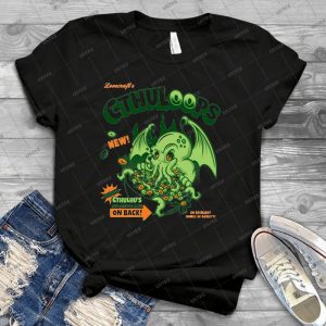 Cthuloops All New Flavors  18 - Vintage Mens Shirt Tshirt For Women Classic Handmade Shirt Retro Graphic Tee