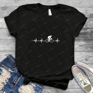 Cycling Heartbeat - Gift Idea Shirt For Men Tee For Women Classic Retro Vintage Graphic T-Shirt
