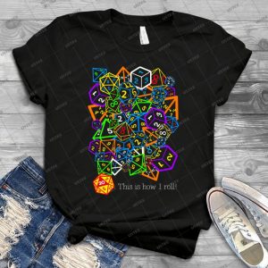 D&D - Dungeons And Dragons --This Is How I Roll - Gift Idea Shirt For Men Tee For Women Classic Retro Vintage Graphic T-Shirt