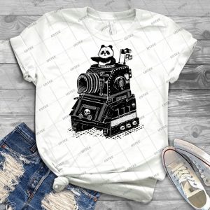 Dă©bardeur De Cră¢ne De Panda Vintage Style 97 - Vintage Men's Shirt Tshirt For Women Classic Handmade Shirt Retro Graphic Tee