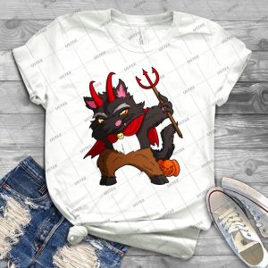 Dabbing Black Cat - Halloween 16 - Trending Shirt For Women Vintage Retro Tee For Men Kid's T-Shirt Handmade Shirt