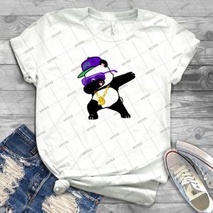Dabbing Panda Funny Shirt Dab Hip Hop - Vintage Men's Shirt Tshirt For Women Classic Handmade Shirt Retro Graphic Tee