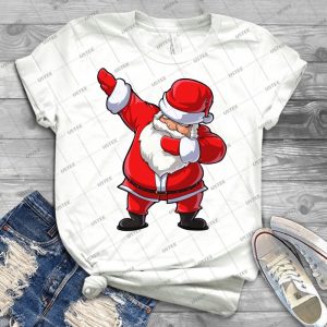Dabbing Santa T Shirt Claus Christmas Funny Dab X-Mas Gifts - Vintage Men's Shirt Tshirt For Women Classic Handmade Shirt Retro Graphic Tee