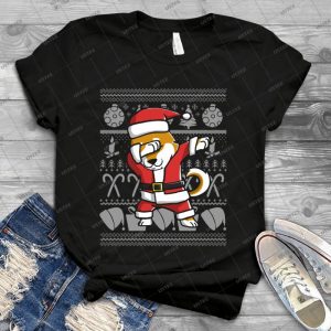 Dabbing Shiba Inu Ugly Christmas Sweater Graphic - Vintage Mens Shirt Tshirt For Women Classic Handmade Shirt Retro Graphic Tee