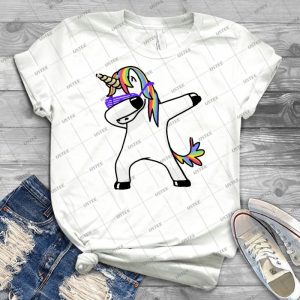 Dabbing Unicorn Shirt Dab Hip Hop Funny Magic - Best Unisex Trending Handmade T-shirt Gift Idea For Men T-shirt For Woman