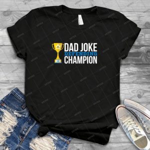 Dad Joke Champion - Vintage Mens Shirt Tshirt For Women Classic Handmade Shirt Retro Graphic Tee