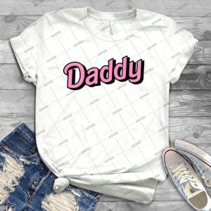 Daddy - Pink - 25 - Trending Shirt For Women Vintage Retro Tee For Men Kid's T-Shirt Handmade Shirt