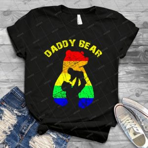 Daddy Bear Rainbow - Best Unisex Trending Handmade T-shirt Gift Idea For Men T-shirt For Woman