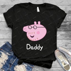 Daddy Pig 2 - Trending Shirt For Women Vintage Retro Tee For Men Kid's T-Shirt Handmade Shirt