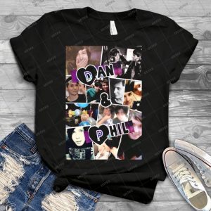 Dan And Phil Collage - Best Unisex Trending Handmade T-shirt Gift Idea For Men T-shirt For Woman